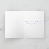 母の日に母の花の庭のカードのママのために カード (内部)