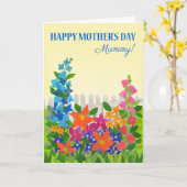母の日に母の花の庭のカードのママのために カード (黄色い花)