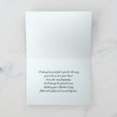 母の日に法律の母のために。ヴィンテージバラ カード (内部)