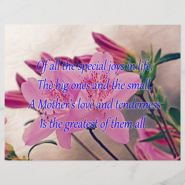 母の日に特別な喜び (正面)