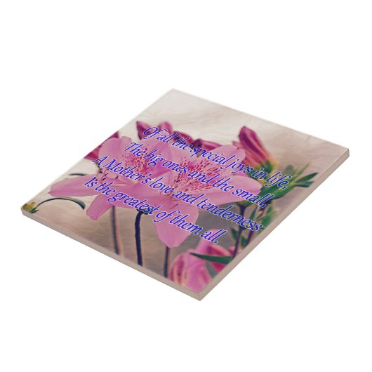 母の日に特別な喜び タイル (側面)