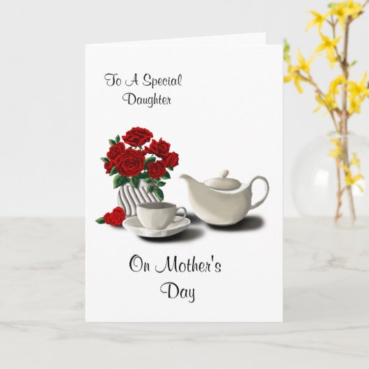 母の日に特別な娘に カード (黄色い花)