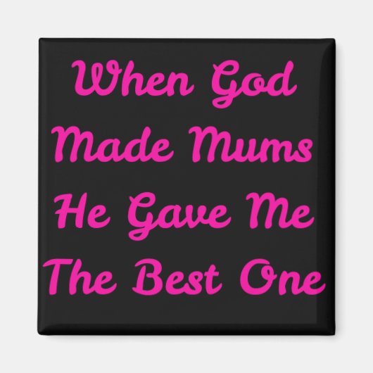 母の日に理想的なフレーズを持つ磁石 マグネット (正面)