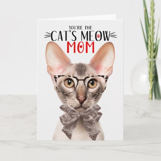 母の日に生きるオリエンタル猫 シーズンカード (正面)