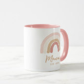 母の日に誕生したピンクのボホレインボーママ マグカップ (正面右)