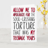 母の日に謝おもしろいらせてくれ カード (黄色い花)