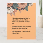 母の日に贈るベストマム認定証 カード (裏面)