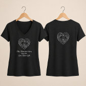母の日に贈る天国の母と娘のバラのデザイン Tシャツ