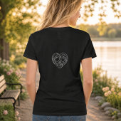 母の日に贈る天国の母と娘のバラのデザイン Tシャツ