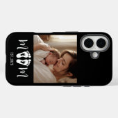 母の日に贈る赤ちゃんの足跡の写真 Case-Mate iPhoneケース (裏面 (横))