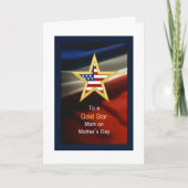母の日に金ゴールドスターマムへ – 献上品 カード (正面)