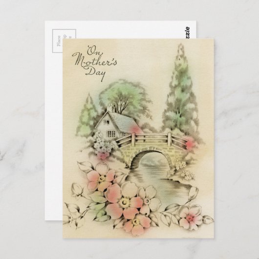 母の日に ポストカード (正面/裏面)