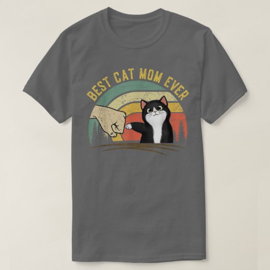母の日ねこ母の女性への贈り物ねこ最高の母 Tシャツ (デザイン正面)