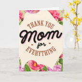 母の日のあいさつを全部お母さんにありがとう カード (黄色い花)