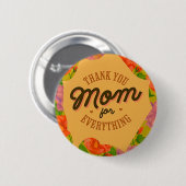 母の日のあいさつを全部お母さんにありがとう 缶バッジ (正面&裏面)