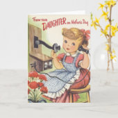 母の日のあなたの娘から カード (黄色い花)