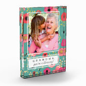 母の日のおばあちゃんのために。カスタム フォトブロック (左)