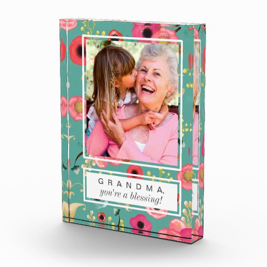 母の日のおばあちゃんのために。カスタム フォトブロック (右)