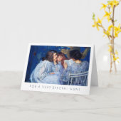 母の日のおばさんへのファインアート挨拶 カード (黄色い花)