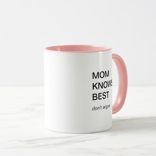母の日のおもしろい最高のおモダン母 マグカップ (正面右)