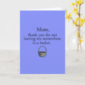 母の日のおもしろカード カード (黄色い花)