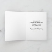 母の日のお姉さんのための明るい花 カード (内部)