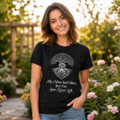 母の日のお悔やみデザイン 天国の母 命の木 Tシャツ