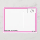 母の日のお母さんひまわり ポストカード (裏面)