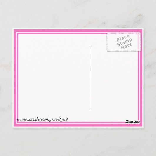 母の日のお母さんひまわり ポストカード (裏面)