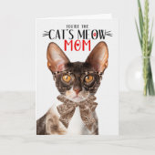 母の日のお母さん用コーンワルレックス猫 シーズンカード (正面)