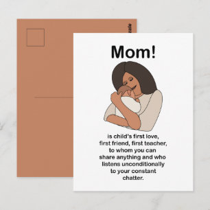 母の日のお祝いに Mom Mommy Mother 引用 ポストカード