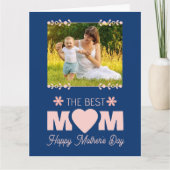 母の日のお祝いのフレーム　感傷的なメッセージ カード (正面)