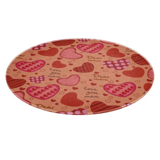 母の日のお祝いパターン カッティングボード (角)