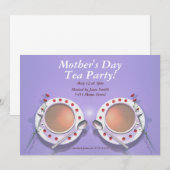 母の日のお茶会 招待状 (正面/裏面)