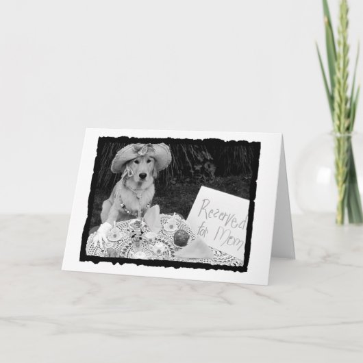 母の日のお茶 カード (正面)