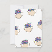 母の日のお茶 招待状 (裏面)