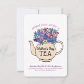 母の日のお茶 招待状 (正面)