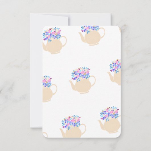 母の日のお茶 招待状 (裏面)