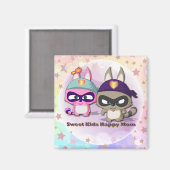 母の日のかわいいギフトカワイトマンガおもしろいマグネット マグネット (正面/裏面)