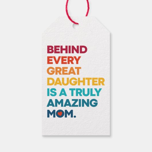 母の日のかわいいデザイン表現文字 ギフトタグ (裏面)