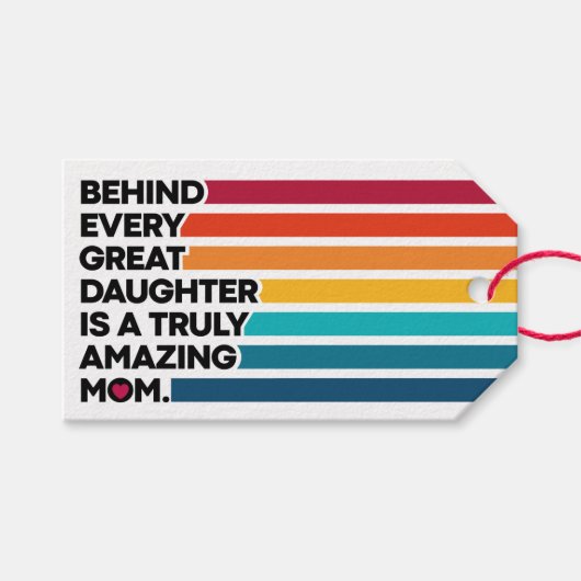 母の日のかわいいデザイン表現文字 ギフトタグ (正面(横))