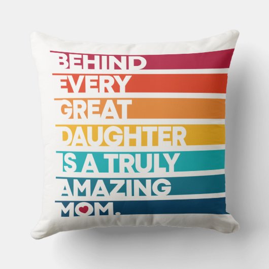 母の日のかわいいデザイン表現文字 クッション (裏面)