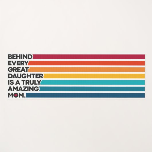 母の日のかわいいデザイン表現文字 ヨガマット (正面(横))