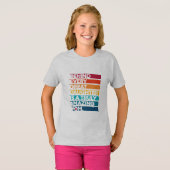 母の日のかわいいデザイン表現文字 Tシャツ (正面フル)