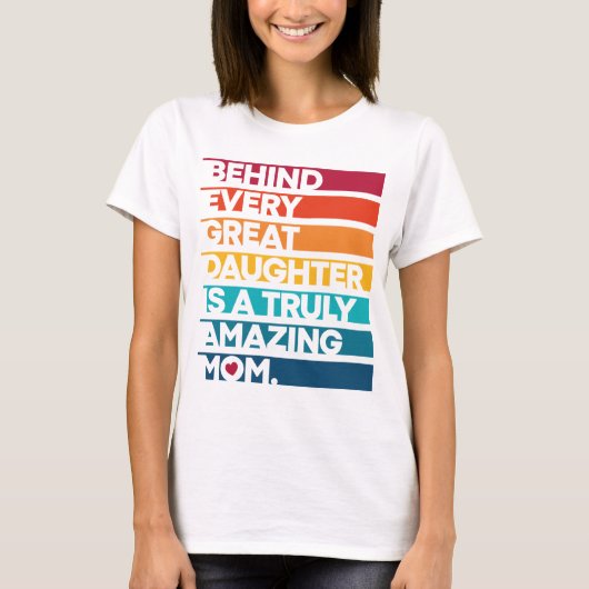 母の日のかわいいデザイン Tシャツ (正面)