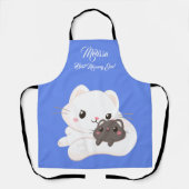 母の日のかわいい猫。 エプロン (正面)