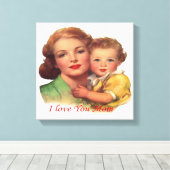 母の日のかわいい贈り物|過去記事 キャンバスプリント (インサイチュ (ウッドフロア))