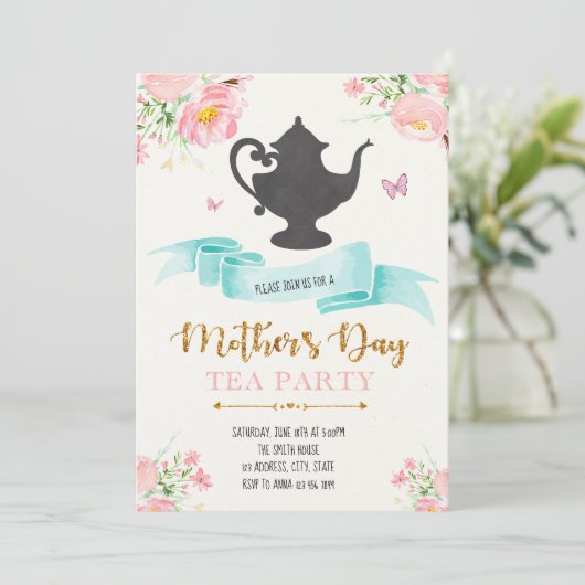 母の日のご招待 招待状 (スタンド正面)