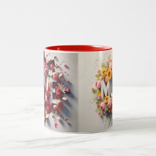 母の日のためにマグを愛せよ ツートーンマグカップ (中央)