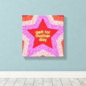 母の日のためのギフトウォールアート キャンバスプリント (インサイチュ (ウッドフロア))